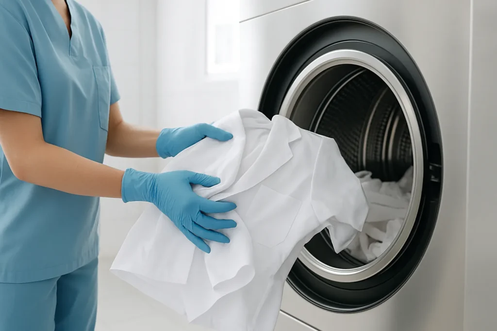 Pranie odzieży medycznej – bezpieczeństwo dla pacjenta i lekarza